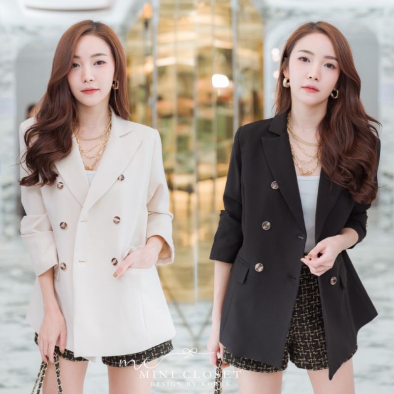 blazer-เสื้อคลุมทรงสูท-ยาวปิดสะโพก-minicloset