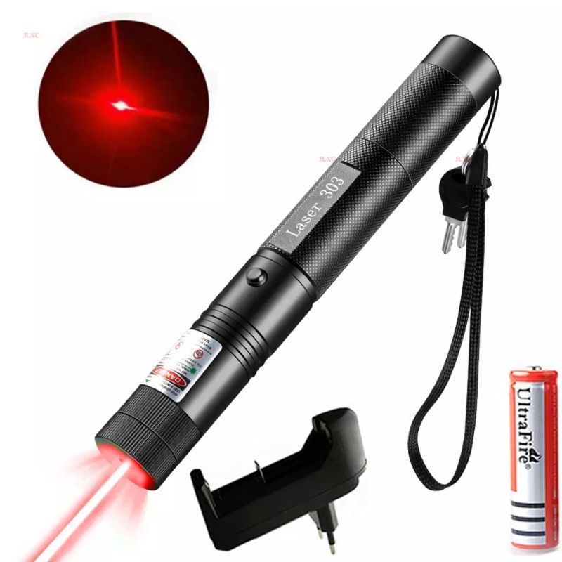 laser-pointer-เลเซอร์พอยเตอร์-แรงสูง-ลำแสงไฟสีแดง-ส่องไกล-แสงแรงมาก-ใช้เล็งชี้จุด