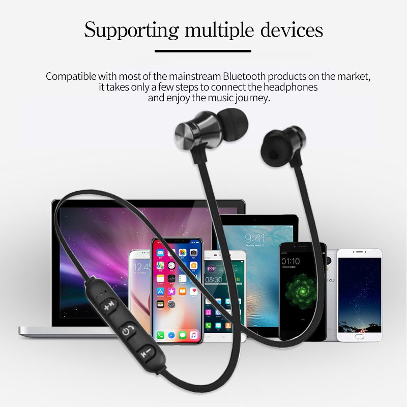 ภาพหน้าปกสินค้าHeadphone XT11 หูฟังบลูทูธไร้สาย บลูทูธ 4.2 หูฟังสเตอริโอหูโทรศัพท์กับไมค์ Wireless Bluetooth Earphone Heaphone จากร้าน happylife808 บน Shopee