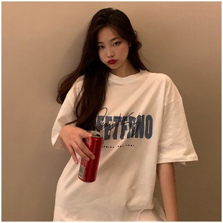 สินค้า Korean เสื้อ BFETFRNO -Oversize- เสื้อยืด สไตล์เกาหลี ลายอังกฤษ สองสี เสื้อยืดนิ่ม แขนสั้นแฟชั่น เนื้อผ้าดี  Q4