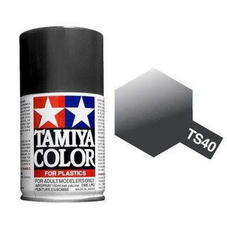 Tamiya Spray Color สีสเปร์ยทามิย่า TS-40 METALLIC BLACK 100ML