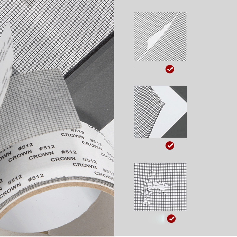 2-เมตรคัดกรองหน้าต่างสติ๊กเกอร์ประตูมุ้งกันยุงซ่อมแพทช์กาวเทป