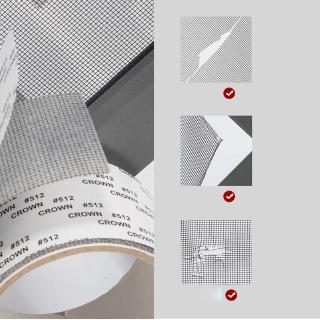 2 เมตรคัดกรองหน้าต่างสติ๊กเกอร์ประตูมุ้งกันยุงซ่อมแพทช์กาวเทป
