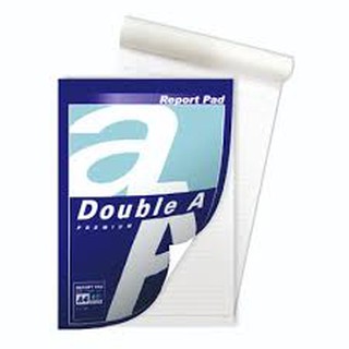 สินค้า Double A สมุดรายงาน A4 80 แกรม 40 แผ่น/แพ็ค มีเส้น (ราคา/1เล่ม)