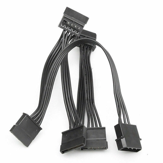 ภาพขนาดย่อของภาพหน้าปกสินค้าสายเคเบิลพาวเวอร์ซัพพลาย 4 Pin Ide To 5 - Port Molex To Multi Sata Port 18awg สําหรับฮาร์ดไดรฟ์ Hdd Ssd Pc จากร้าน atiolqb002.th บน Shopee ภาพที่ 4