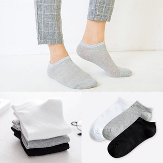 เช็ครีวิวสินค้าถุงเท้า ข้อสั้น 1 คู่ Socks เนื้อผ้านุ่มสบาย ระบายอากาศ ไม่อับชื้น ไม่ส่งกลิ่นเหม็น