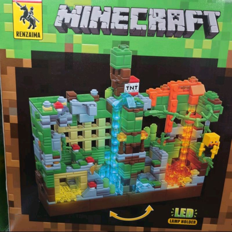 เลโก้-มายคราฟ-minecraft-red-dragon-มังกรพฤกษา-renzaima-679-จำนวน-866-ชิ้น-กล่องใหญ่มาก-มีไฟ-led-ราคาถูก-เปิดปิดได้-สวย