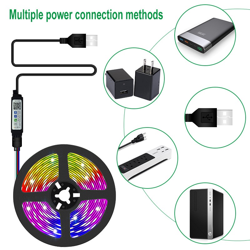 แถบไฟ-led-24-3-คีย์-usb-บลูทูธ-5050-rgb-smd-dc5v-ยืดหยุ่น-สําหรับทีวี-เดสก์ท็อป-a-11