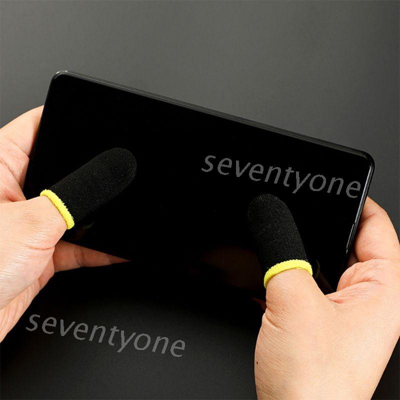 ภาพหน้าปกสินค้าปลอกสวมนิ้ว กันลื่น ใช้เล่นเกม สำหรับ หน้าจอโทรศัพท์มือถือ Iphone 1 คู่