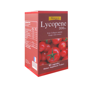Morgen Lycopene 300 MG 90 เม็ด ( 1 กระปุก ) Exp. 10/2025 (มะเขือเทศสกัดเข้มข้น)
