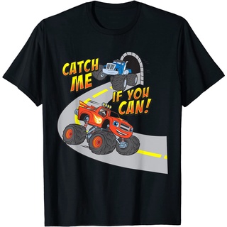 เสื้อยืด พิมพ์ลาย Blaze &amp; The Monster Machines CATCH ME IF YOU CAN พรีเมี่ยม แฟชั่นสําหรับเด็กผู้ชาย ผู้หญิง อายุ 1-12 ป