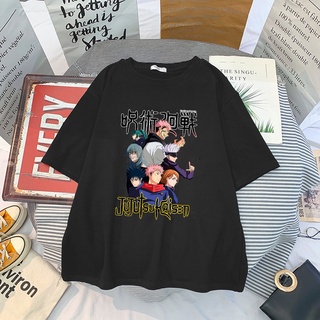 ✙Jujutsu Kaisen T-shirt cute anime T-shirt female casual Harajuku T-shirt oversized female T-shirt 2021 summer female Ja
