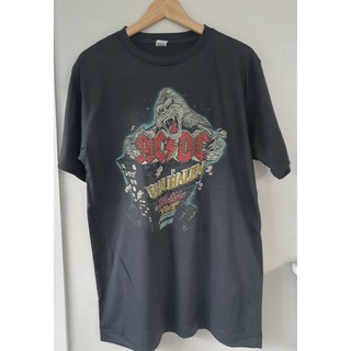 เสื้อยืดสีขาวT-shirt ACDC Tour T-shirt เสื้อยืดS-4XL