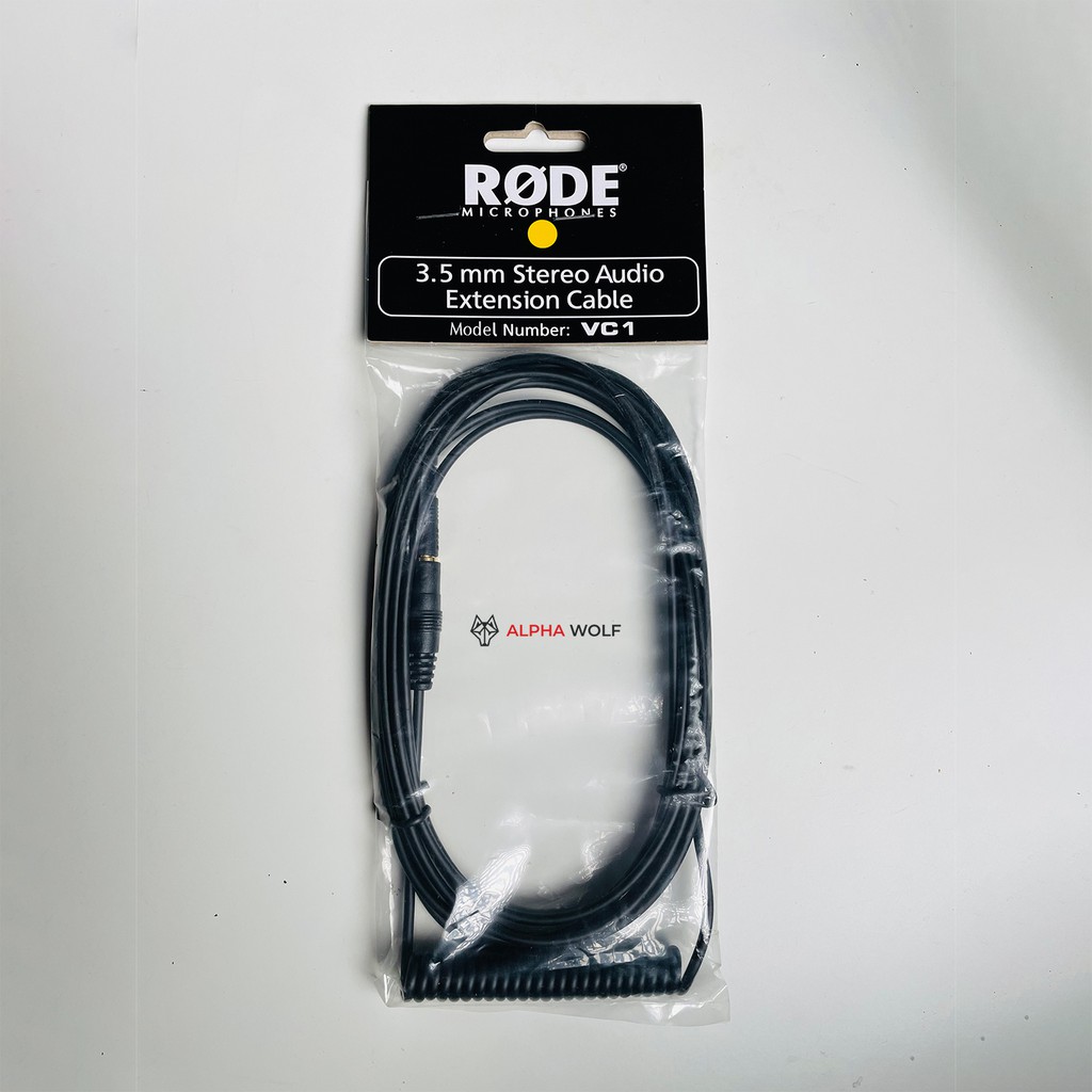 rode-vc1-3-5mm-trs-microphone-extension-cable-สายพ่วงต่อขนาด-3-5mm-male-to-female-ยาว-3เมตร-สำหรับไมโครโฟนประกันศูนย์ไทย