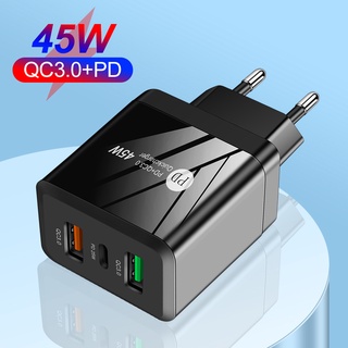 Elough PD 25W QC 3.0 อะแดปเตอร์ชาร์จโทรศัพท์มือถือ Type C Dual USB ชาร์จเร็ว