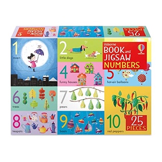 BOOK & JIGSAW : Book and Jigsaw Numbers (Usborne Book and Jigsaw) จิ๊กซอว์ 25 ชิ้น