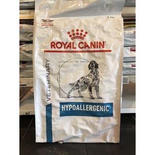 Royal canin Hypoallergenic 7kg. อาหารเม็ดสำหรับสุนัขภูมิแพ้ผิวหนัง