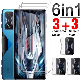 6 in 1 Tempered Glass For Xiaomi Redmi K50 Gaming Screen Protector Lens Cover Film For Redmi K50 K 50 Pro Protective Glass