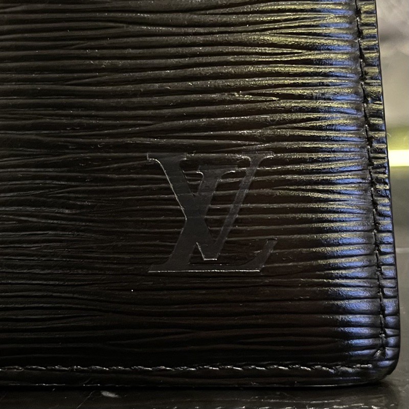 Louis Vuitton Black Epi Vintage Clutch 1989 - Katheley's