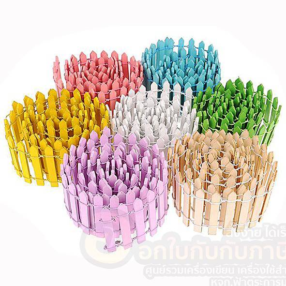 รั้วไม้-diy-รั้วไม้จิ๋ว-สําหรับตกแต่ง-จัดบอร์ด-ขนาด-85-x-5-cm-มี-8-สีให้เลือก-จำนวน-1แพ็ค-พร้อมส่ง