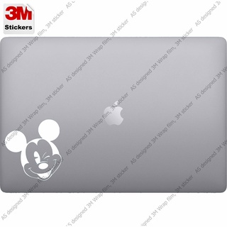 micky mouse สติ๊กเกอร์ 3M ลอกออกไม่มีคราบกาว  Removable 3M notebook labtop sticker, สติ๊กเกอร์ตกแต่ง โน๊ตบุ๊ค