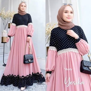 Yesika MAXY BL Material Monalysis MIX CERUTY BABYDOLL FULL PURING เกมมิส ลูกไม้ บัสซุย เป็นมิตรกับสิ่งแวดล้อม (ไม่รวมเกมล่าสุด) Gamis ผู้หญิง เกมร่วมสมัย 20 ผู้หญิงมุสลิม