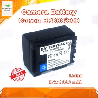 แบตกล้อง Camera Battery Canon Digital รุ่น BP808/809 Camera Type : Li-ion (7.4v / 890 mAh)