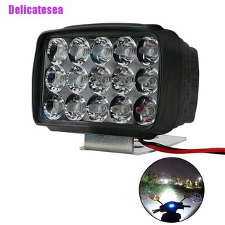 Delicatesea&gt; ไฟสปอตไลท์ Led 15 ดวง 1000LM สําหรับรถจักรยานยนต์ สกูตเตอร์ Atv