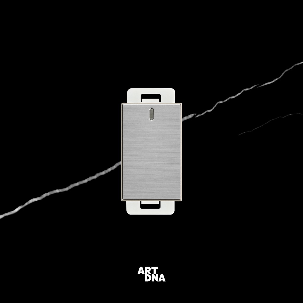 art-dna-รุ่น-a89-switch-led-6-gang-1-way-size-s-สีสแตนเลส-ขนาด-2x6-design-switch-สวิตซ์ไฟโมเดิร์น-สวิตซ์ไฟสวยๆ