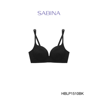 สินค้า Sabina เสื้อชั้นใน (ไม่มีโครง) รุ่น Habpy Push รหัส HBLP1510BK สีดำ
