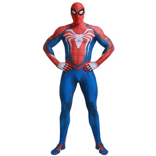 ราคาInsomniac Games Spiderman ชุดคอสเพลย์ Zentai Spider Man Superhero บอดี้สูทสูท