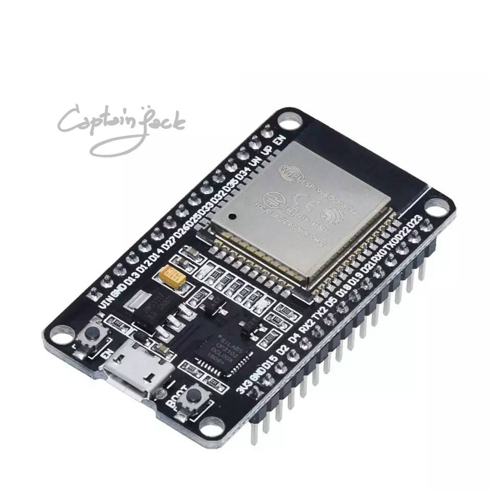 ส่งเลย1ชิ้น (บัดกรีขาแล้ว)ESP32 DEVKIT V1 บอร์ด 2.4GHz WIFI + Bluetooth ...