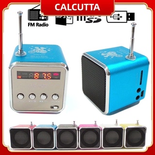 Calcutta Tdv26 ลําโพงซับวูฟเฟอร์สเตอริโอ Tf Card Fm เครื่องเล่นเพลงวิทยุพร้อมเสาอากาศ