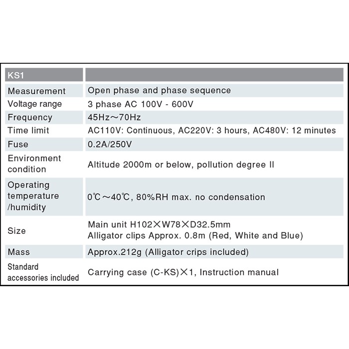 sanwa-เครื่องวัดลำดับเฟสไฟ-3-เฟส-รุ่น-ks1-3-phase-detector-เครื่องวัดลำดับเฟส-วัดเฟสไฟฟ้า
