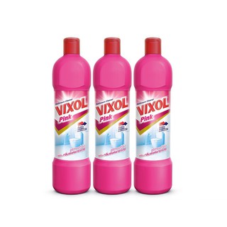 (แพ็ค 3) Vixol Pink Duo Action Bathroom Cleaner วิกซอล พิ้งค์ ผลิตภัณฑ์ล้างห้องน้ำ สูตรดูโอ้ แอคชั่น 300 มล.