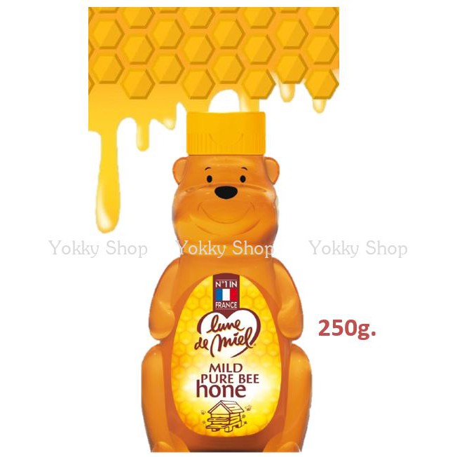 ภาพหน้าปกสินค้าMILD Pure Bee honey Lune de Miel Blossom Honey น้ำผึ้งเกษรดอกไม้ 100% ตราลูนเดอเมล จากฝรั่งเศส จากร้าน yoggy_1234 บน Shopee