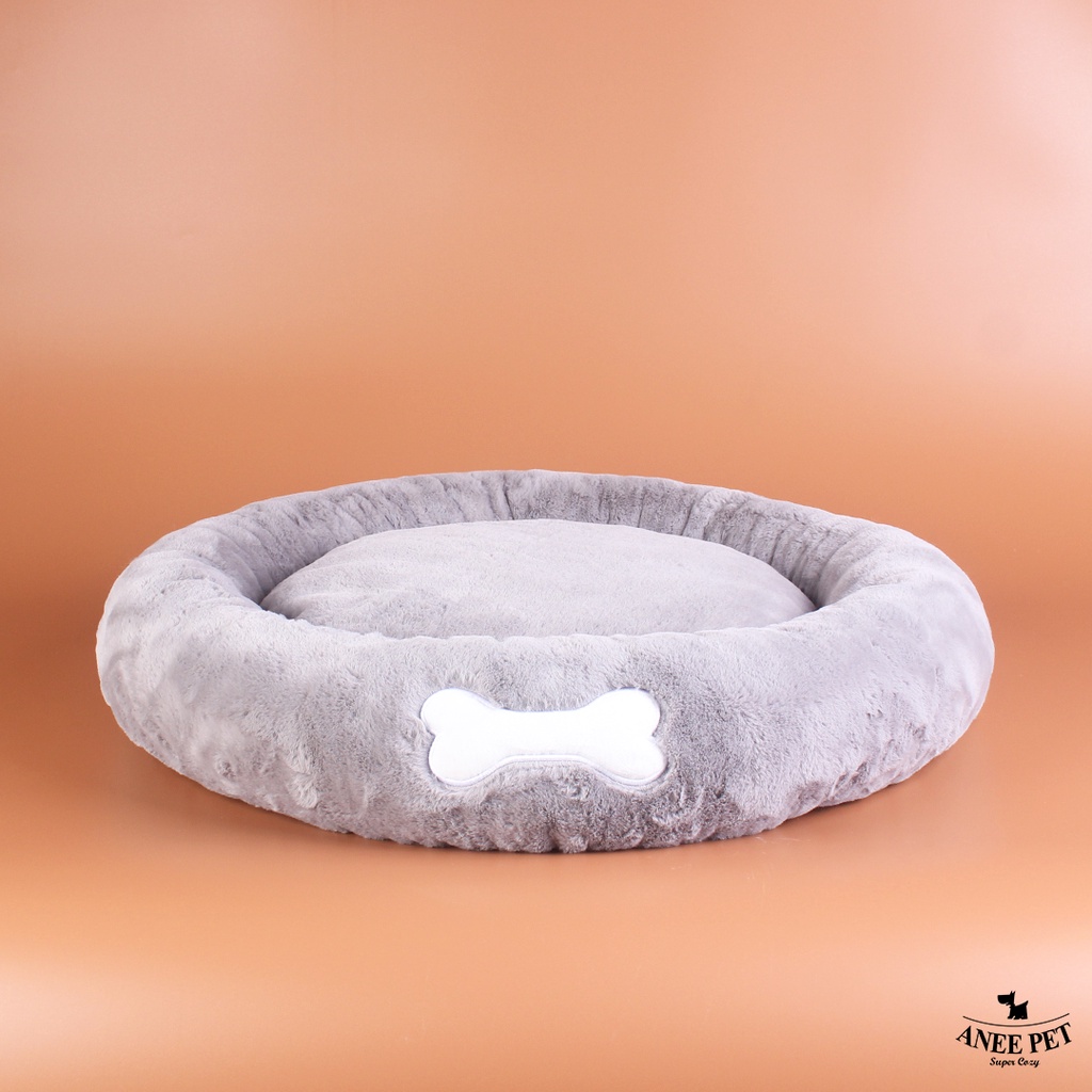 poki-bed-สีเทา-ที่นอนสุนัข-แมว