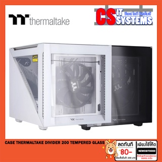 CASE (เคส) THERMALTAKE DIVIDER 200 TEMPERED GLASS