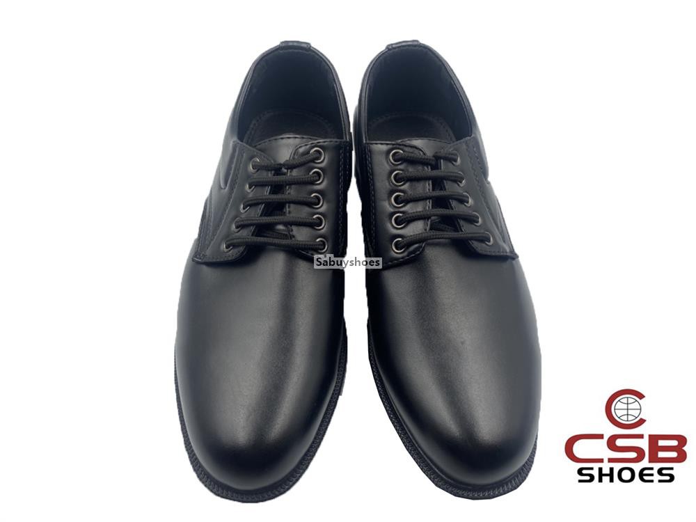 ภาพหน้าปกสินค้ารองเท้าคัทชูชายผูกเชือก 5 รู ยี่ห้อ CSB รุ่น CM668 สีดำ จากร้าน sabuyshoes บน Shopee