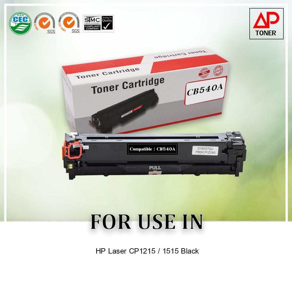 ตลับหมึกเทียบเท่า รุ่น 125 / CB540A ใช้สำหรับ CP1215/1515 Black ...