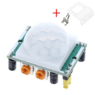 ภาพหน้าปกสินค้าHC-SR501 Adjust IR Pyroelectric Infrared PIR Motion Sensor Detector Module for arduino for raspberry pi kits + Case ที่เกี่ยวข้อง