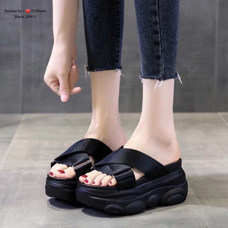 2061-รองเท้าส้นเตารีดส้น-สวมใส่ง่าย-ใส่แล้วดูเกร๋ดูน่ารักมากๆ