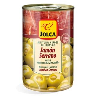 JOLCA Manzanilla Stuffed with Serrano Ham 300 g มะกอกเขียวไร้เมล็ดยัดไส้แฮม [JO01]
