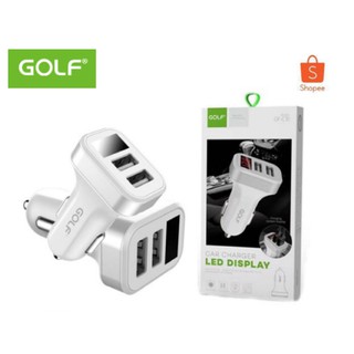Golf รุ่นC10 หัวชาร์จรถ3.4a Outo charger LED DISPLAY