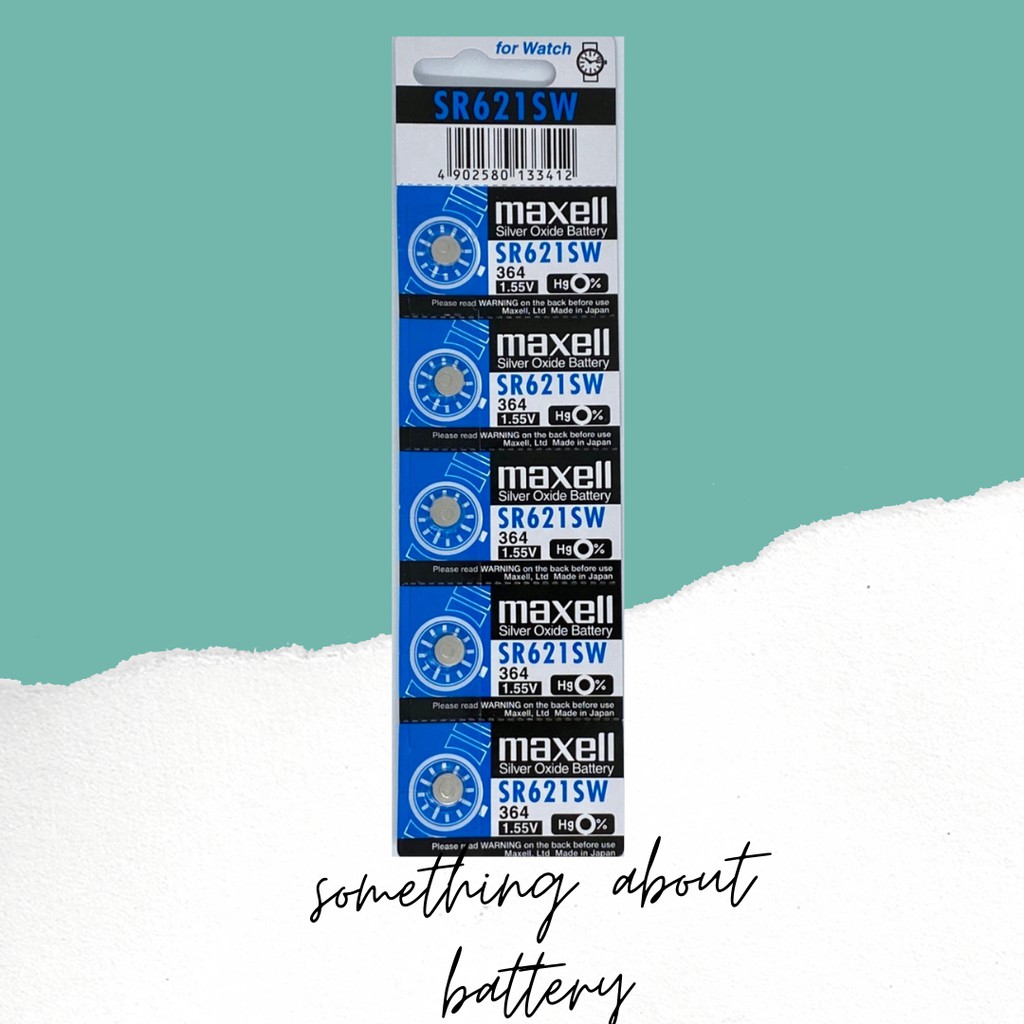 ถ่านกระดุม Maxell SR 621SW 1.55V 1แผง จำนวน 5 ก้อน แท้ 100 Shopee