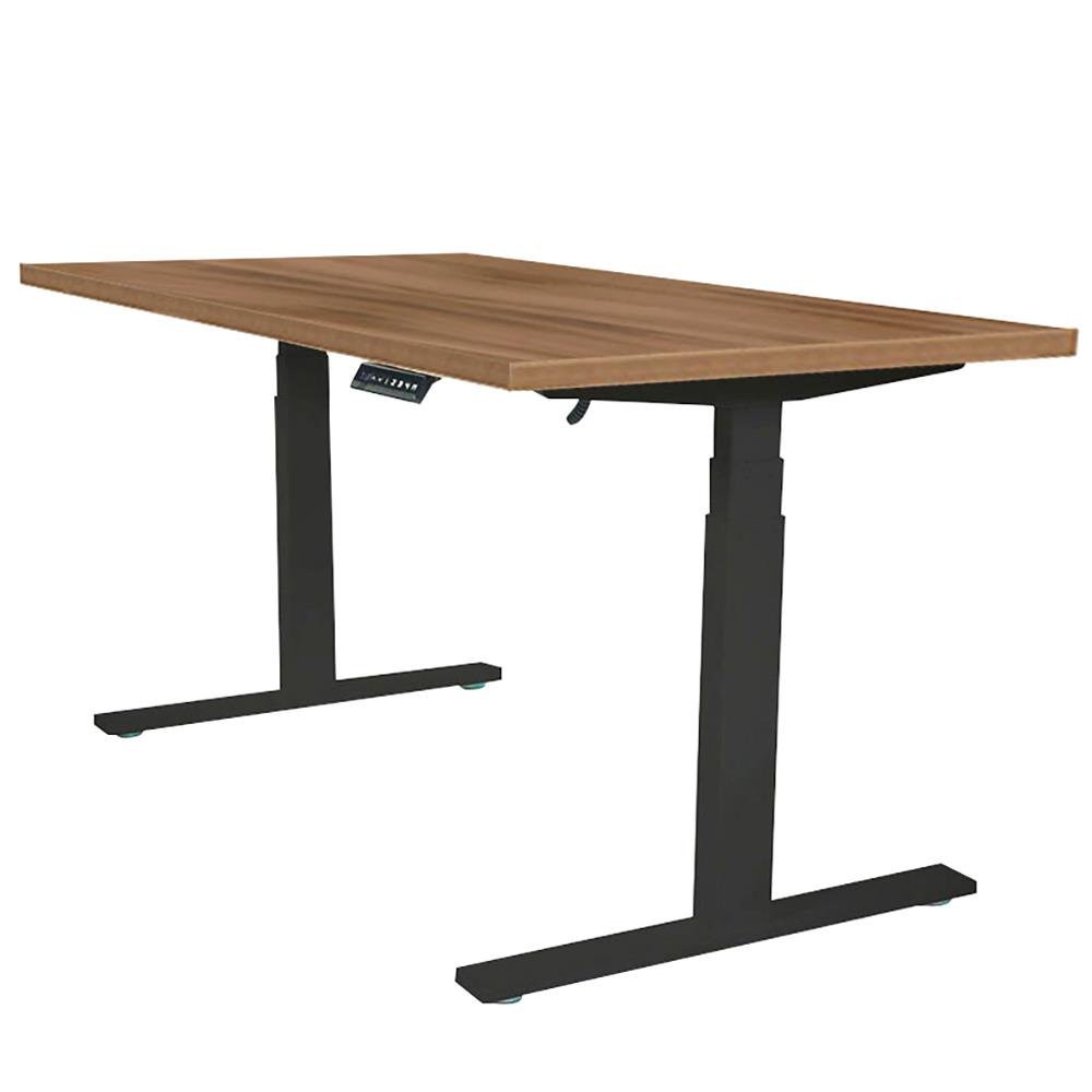 โต๊ะทำงาน-โต๊ะทำงานปรับระดับ-ergotrend-sit-2-stand-gen2-150-ซม-สี-teak-ดำ-เฟอร์นิเจอร์ห้องทำงาน-เฟอร์นิเจอร์-ของแต่งบ้า