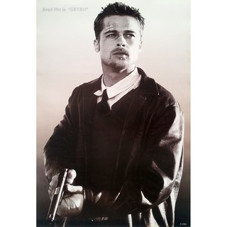 โปสเตอร์ ดารา หนัง แบรด พิตต์ Brad Pitt - Seven 1995 POSTER 20”x31” Inch