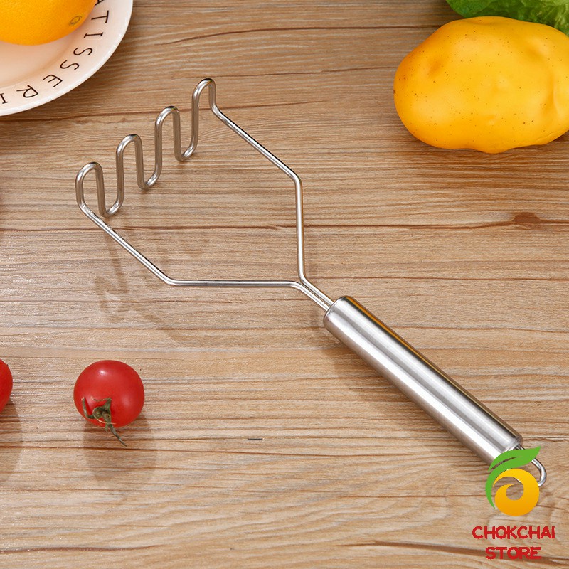 chokchaistore-ที่บดมันฝรั่ง-บดเผือก-บดอาหารทรงตัวเอส-ที่บดสแตนเลส-potato-masher