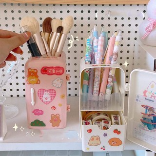 ภาพขนาดย่อของภาพหน้าปกสินค้าแถมฟรีสติ๊กเกอร์ กล่องใส่ปากกา กล่องใส่ปากกาตู้เย็น ตู้เย็นขนาดมินิ กล่องใส่เครื่องเขียน กล่องจัดระเบียบ จากร้าน emoji_shop บน Shopee ภาพที่ 5