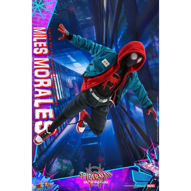 ออกใบกำกับภาษีได้-ฟิกเกอร์-โมเดล-ของสะสม-hot-toys-mms567-spider-man-into-the-spider-verse-1-6-miles-morales